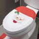 thumbnail image 3 of Juego de fundas de asiento de inodoro de Papá Noel 3D Accesorios de decoración de baño reutilizables divertidos, 3 of 5