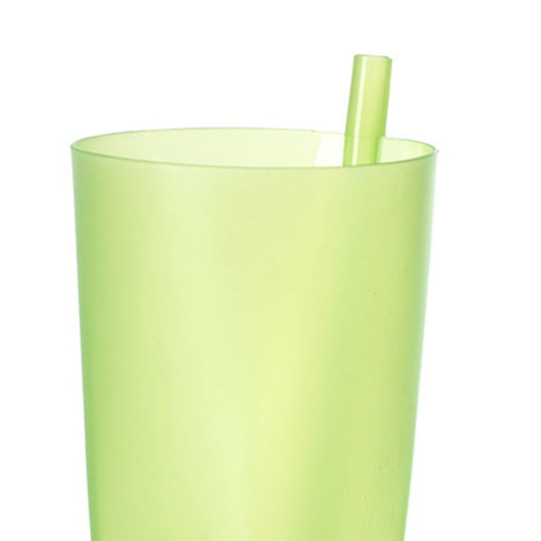 Sunjoy Tech Home Kids Cups with Built-in Straw - Drinking Cups with Straws - Children Sip-A-Cup Dishwasher Safe BPA Free Brightly Colored Great Kid