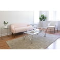 thumbnail image 5 of Daniella Contemporary Accent Chair in Black Metal and Cream Fabric by LumiSource, 5 of 11