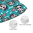 thumbnail image 3 of Kdxio Cotton Pillow Cases 16"x24" Pillowcases,Soft and Breathable Bedroom Pillow Cases-Skull Cat, 3 of 8