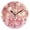 Black, variant on Round Clock Gold Clock 9.84*9.84 Inch Round Art Clock Decorative Clock Creative Clock Dual-Purpose Clock Wall Clock Clock Fashion Decoration Cute Pink Heart Pattern