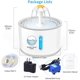 thumbnail image 2 of Fuente de agua para gatos, fuente para beber para perros de 2,4l con ventana Led, suministros para mascotas, 2 of 4