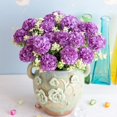 thumbnail image 4 of Grandest Birch 3 Bouquets Fake Flowers Charming Long-lasting 5 Heads Realistic Artificial Hydrangea Bouquet Garden Supplies(Gift 1PC), 4 of 7