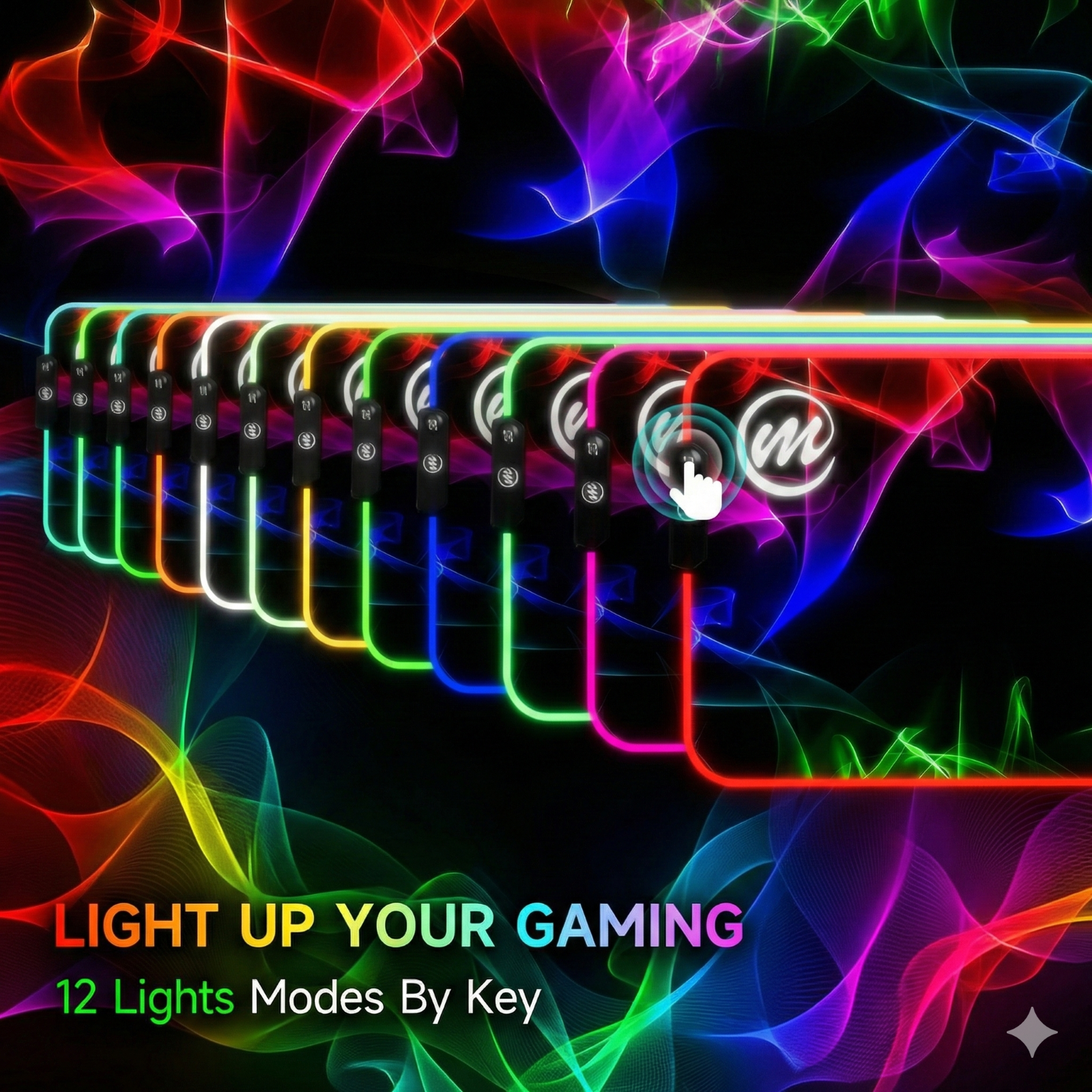 Memzuoix LED RGB Gaming Mouse Pad 31.5x11.8 photo 2