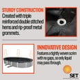 thumbnail image 3 of SET SunSolar Energy Technologies-  MESH Above Ground Winter Pool Cover for 18x38 Foot Oval Swimming Pool - Winter Pool Cover with Sturdy Cable and Winch 8-Yr warranty. Cover Clips Included., 3 of 6