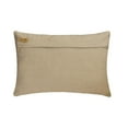 thumbnail image 3 of The HomeCentric Decorative Brown 12"x26" (30x65 cm) Lumbar Pillow Cover, Velvet Patchwork & Color Blocking Oblong Pillow, Patchwork Pattern Modern Style - Velutinous Brown, 3 of 3