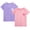 Light Pink/Lilac, variant on Girls' Rash Guard Shirt - 2 Pack Quick Dry Short Sleeve Swim Shirts (Sizes: 2T-16)