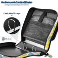 thumbnail image 4 of FORMRS Zipper Binder with Shoulder Strap 2-inch Ring 500 Sheet Capacity File Bag, Yellow Mountains, 4 of 5