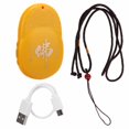 thumbnail image 1 of Reproductor de Buda Mini portátil amarillo para colgar en el cuello, reproductor budista de música con cordón, Cable USB para meditación de regalo, 1 of 5