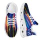 thumbnail image 1 of Zapatillas de deporte de malla con diseño de bandera tie dye, zapatos vulcanizados con plataforma para exteriores, zapatos casuales de diseño creativo para caminar, zapatillas, 1 of 6