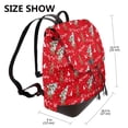 thumbnail image 2 of Disketp Christmas Deer 1 Mochila de Cuero para Mujer, Bolso de Espalda Antirrobo con Estilo para Viaje, Trabajo y Uso Diario, 2 of 4