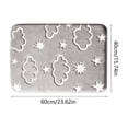thumbnail image 3 of Zynviq Clouds Bathroom Rugs 23.6" X 15.7" Bath Rugs Polyester Absorbent Washable Rectangular Gray Small Rug for Shower, 3 of 6