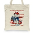 thumbnail image 2 of Republican Maltese Making Woof Count Election 2024 Canvas Tote Bag Maltese Dog Lover Gifts Idea Reusable Shopping Grocery Bag - 01002, 2 of 5