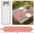 thumbnail image 3 of Coral Pink Table Runner Linen Burlap Table Runner 70 Inches Long Solid Color Modern Minimalist Art Dresser Scarves for Kitchen Island Coffee Dining Room Party Wedding Holiday Decoration 13"x70", 3 of 8