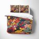 thumbnail image 5 of Colorido Flor Funda Nórdica, Dalia Funda de edredón Crisantemo Juego de cama, 5 of 9
