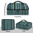 thumbnail image 3 of Iauyy Casserole Carrier for Hot Food Insulated Casserole Travel Carry Bag with Lid Food Warmer Bag for Party/Picnic,Vintage Blue, 3 of 7