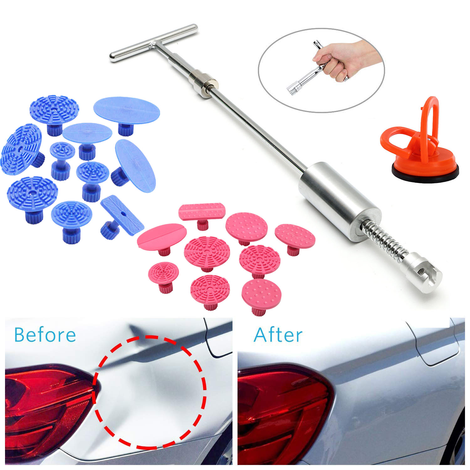Paintless Dent Removal Tools Dent Puller Pops a Car Dent Remover Dent