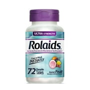 Rolaids Ultra Strength Antacid Tablets (72 Ct, Assorted Fruit)