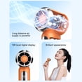 thumbnail image 4 of Aodebiao Portable Handheld Fan with Digital Display, Rechargeable USB Mini Fan, 199 Speed Adjustable Neck Fan with LED Flashlight, Personal Cooling Fan for , Travel, , Office, Home Use, 4 of 6