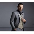 thumbnail image 4 of COOFANDY Men's Formal Waistcoat Regular Fit Business Dress Vest 4 Button, 4 of 6