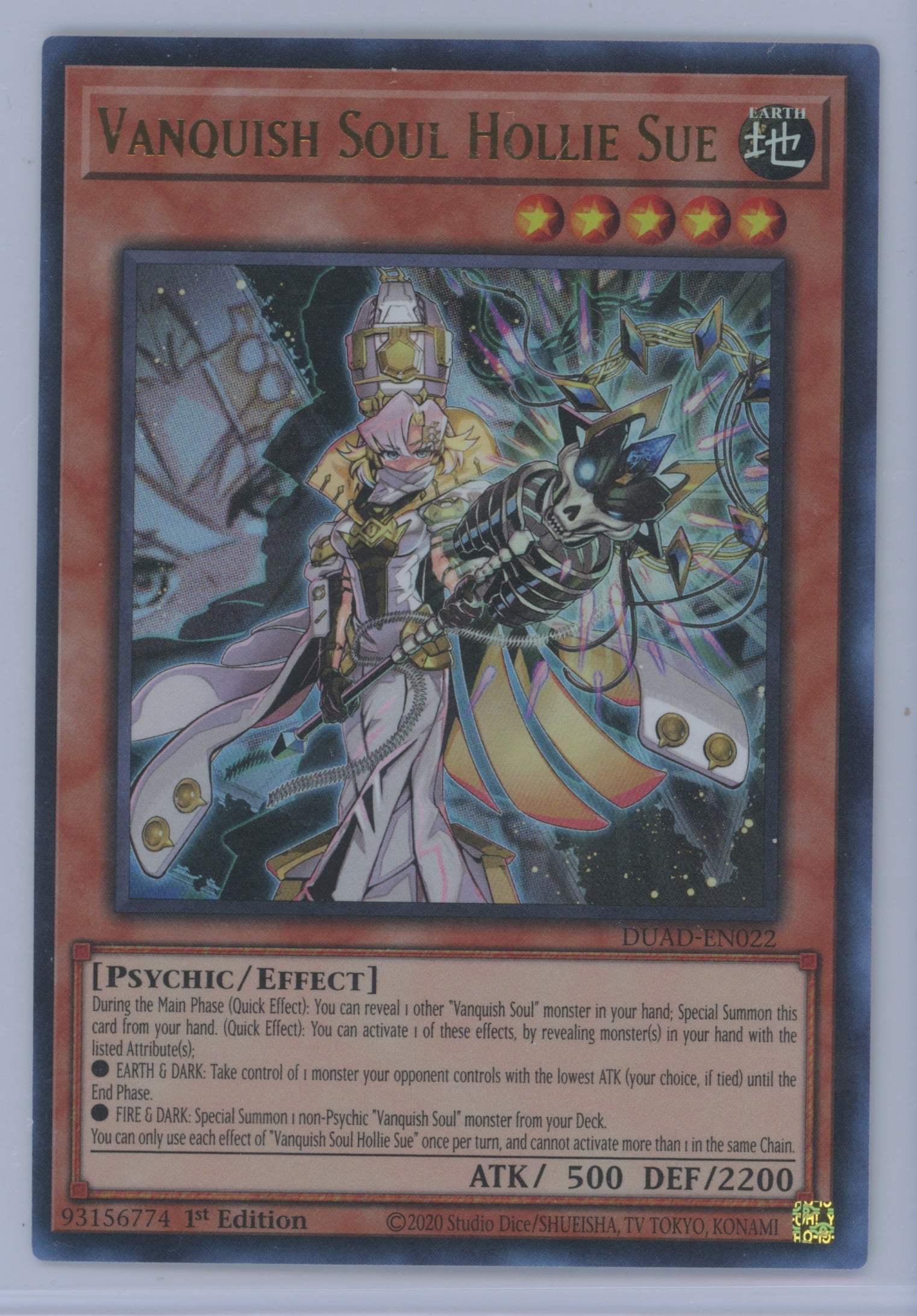 2020 YuGiOh Duelist's Advance Vanquish Soul Hollie Sue 1st Edition #DUAD-EN022