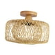 thumbnail image 4 of Lámpara de araña de madera, pantalla de techo, lámpara colgante de suelo, cubierta de luz colgante Retro para comedor, fiesta, boda, 4 of 9