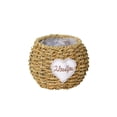 thumbnail image 1 of Decoraciones Del Hogar para la Sala de Estar,Tejido a Mano de Paja Suculente Planter Pot Khaki 5.11x5.11In,Cesta de Flores Decoración Del Hotel Del Huésped Del Hogar,Macetas de Flores de Interior, 1 of 6