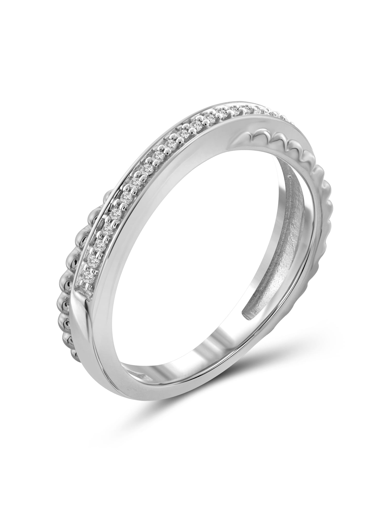JewelersClub Diamond Rings for Women – Accent White Diamond Ring Jewelry– Sterling Silver Bands for Women –– Ring by JewelersClub