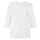thumbnail image 4 of Pntutb - Camiseta de moda para mujer con estampado floral de encaje, blusa de manga tres cuartos con cuello en V, tops casuales Pntutb Pntutb-131, 4 of 5