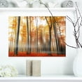 thumbnail image 1 of Feuilles Rouges et Jaunes en Automne - Impression d'Art Photo Paysage sur Toile, 1 of 3