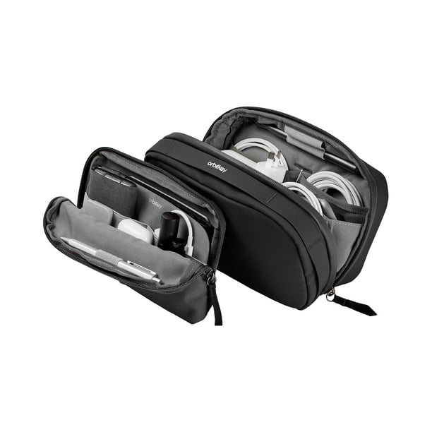 Estuche para accesorios tecnológicos 2 en 1 Orbitkey - Negro