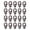 Gun color, variant on Rupoun 20Pcs D Ring Rivet Metal Decorative Rivet Set for Belt Handbag Leather Products Handicrafts Gold 10x17mm (0.39x0.67 in) Essential DIY Leather Making Accessories Supplies