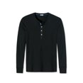 thumbnail image 1 of SCHIESSER Revival Camisa Hombre - Manga larga, Chaleco, Karl-Heinz Negro M (Medium), 1 of 3