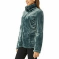thumbnail image 2 of 32 Degrees Women's Plush Faux Fur Jacket – Full Zip, Soft & Cozy - Plus Sizes Available (Green, S), 2 of 2