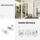 thumbnail image 4 of Household Safety Latch Stainless Steel Door Latch 1Pcs Silver Durable Lock, 4 of 5
