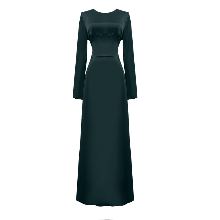 green emerald velvet dress LaDivine CD0192 Long Sleeve Evening Formal Dress – The Dress Outlet