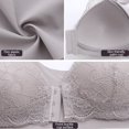 thumbnail image 6 of NSLGXD Wireless Lace Bralettes for Women Front Closure Wide Straps Soft Seamless Bras Comfort Support Everyday Wirefree BraM-5XL, 6 of 9