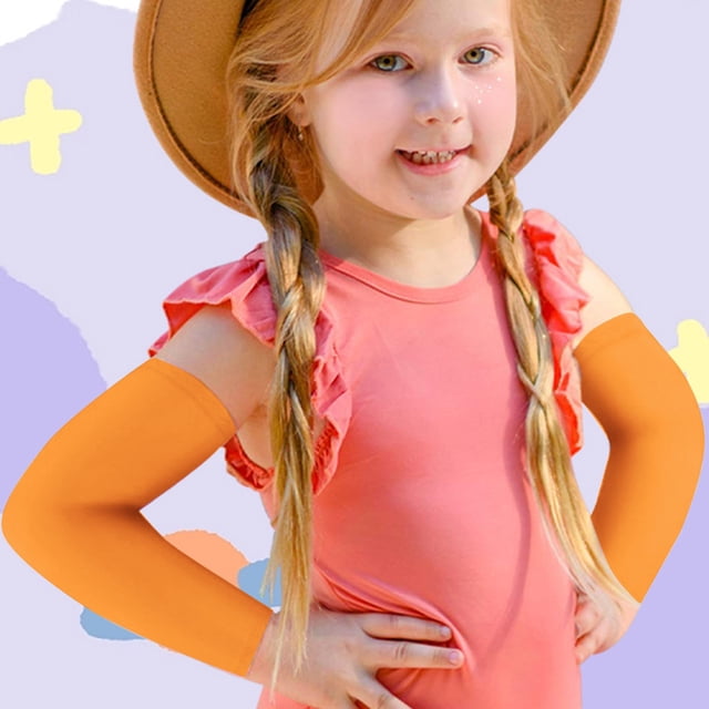 Children's Sleeve Elastic Sunscreen Arm Sleeve Suitable For Children Outdoor Sports Arm Sleeve Bright Colors