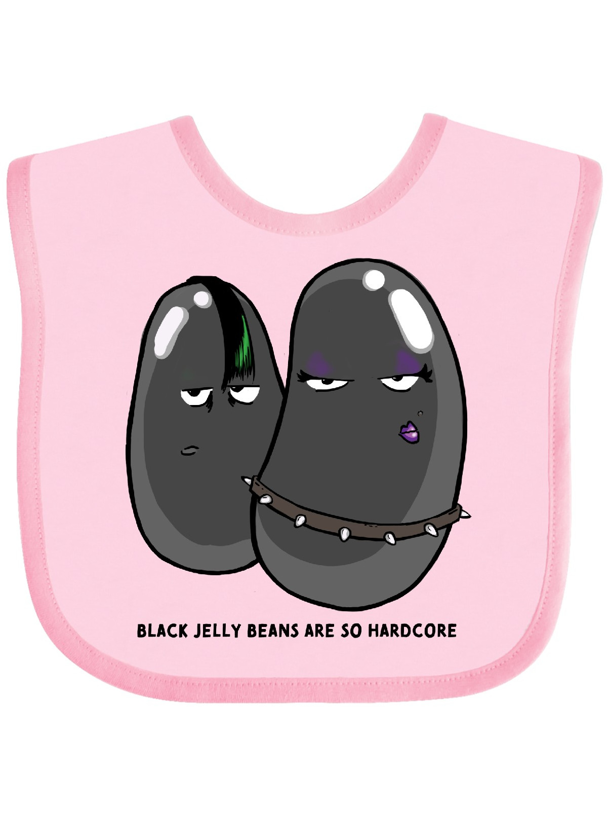 Easter Black Jelly Beans are so Hardcore Goth Jelly Beans Baby Bib