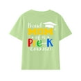 thumbnail image 4 of Odeerbi Toddler Boys Girls Summer Cartoon Print Shirt Toddler Baby Short Sleeve Cotton T-shirt Comfortable Solid Color Graduation Print Top Green 3-4 Years, 4 of 5