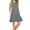Gray, variant on Luxtrada Women Sleeveless Summer Casual T Shirt Dresses Beach Cover up Plain Pleated Tank Dress With Pocket (Black,S)