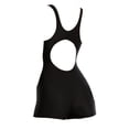 thumbnail image 2 of Sinleey Women's Boyleg One Piece Swimsuit Sleeveless Hollow Out Back Bodysuit Swimwear Athletic Black XXXL, 2 of 3