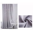 thumbnail image 2 of Labymos 2Pcs Window Curtain Hollowed Out Stars Shading Curtain Drape Purdah for Home Living Room, 2 of 8