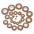 thumbnail image 4 of Bunblic 25Pcs Alto Sax Pads Set Replacement Practical Easy to Use Portable Instrument Parts Durability Alto Saxophone Pads Accessory Brown, 4 of 8