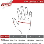 قفازات RDX MMA لفنون الدفاع عن النفس ، قفازات الجلد المتناثرة ، حقيبة التثقيب عالية السرعة ووسادات التركيز ، Muay Thai ، Kickboxing ، Cage Fighting and Combat Training