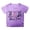 Purple, variant on Teen Girls Summer Casual Tee with Petal Sleeve Round Neck Easter Holiday Solid Color Top Black 10-11 Years