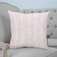 thumbnail image 4 of Pillow Covers 20x20 Set of 2, Pink Botanical Square Throw Pillow Covers for Couch/Sofa/Living Room, Modern Farmhouse Striped Decorative Soft Pillowcases for Couch Throw Pillows with Hidden Zipper, 4 of 7