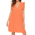 thumbnail image 1 of Ketyyh-chn99 Robe Maxi Grande Taille Robe Soleil Robes pour Femmes Robe de Plage Automne Décontractée Ample Robe Mini Orange,TP, 1 of 5