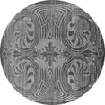 thumbnail image 1 of Ahgly Company Indoor Round Oriental Gray Industrial Area Rugs, 3' Round, 1 of 4