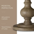 thumbnail image 2 of Open Box Maven Lane Zola Traditional Round Wooden Dining Table in Antiqued Grey, 2 of 6